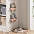thumbnail image 1 of Porte-chaussures de Salle de Bain Non Perforé Mural Rangement Économiseur d'Espace Double Couche Capacité de Charge Élevée Porte-Chaussures, 1 of 7