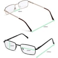 thumbnail image 3 of Lunettes Success Unisexes, Ensemble de 3, Monture Entièrement Métallique, Lunettes de Lecture, 3 of 4