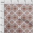 thumbnail image 2 of oneOone Jersey en Viscose Brun Tissu Mosaïque Matière de Robe Tissu Imprimé Tissu au Mètre 60 Pouces de Large, 2 of 5