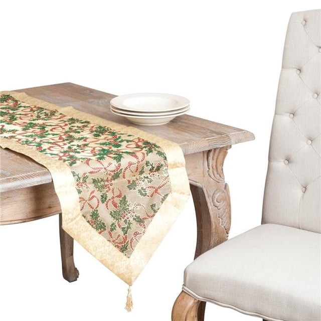 SARO XJ378.GL1654X Tapis de Noël Imprimé Or