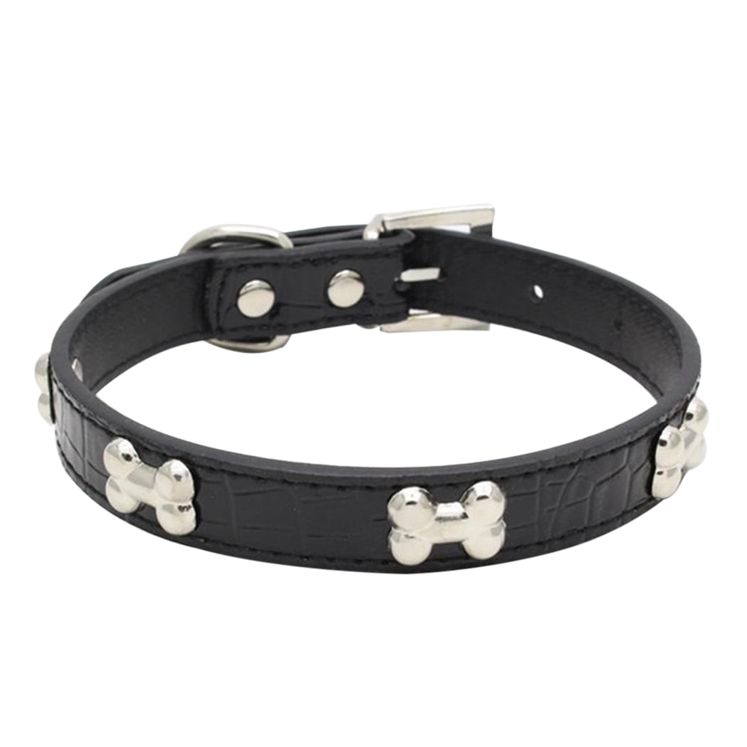 Collier pour Animal de Compagnie Mode Os en Métal Collier pour Chien Ajustable Collier pour Chat Collier pour Chiot