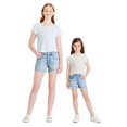 thumbnail image 3 of George Girls' Distressed Denim Short, 3 of 6