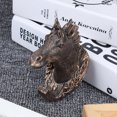 thumbnail image 4 of Wall Hanging Hook, Decoration Hook Coat Hat Clothes Rack Hooks, Wall Mount For Bathroom Home Use For Bedroom Kitchen Use Horse-Shape, 4 of 8