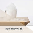 thumbnail image 3 of Highland Feather 700 Fill Power European White Down Pillow 500TC Pure Cotton Casing MONTPELLIER Soft and Comfy Support, Soft, Standard Size, 14 oz, Two Pillows, 3 of 8