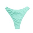 thumbnail image 4 of Weiqiqre Womens Swimsuits One Shoulder Bikini Twisted Ruched High Cut Bandeau Bikini Set Two Piece Swimsuit, 4 of 5