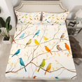 thumbnail image 2 of Erosebridal Colorful Birds Sheet Set Queen, Botanical Branches Bedding Sets, Polka Dots, 2 of 6