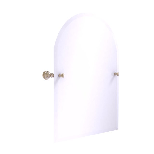 Miroir Inclinable Sans Cadre à Sommet Arqué de la Collection Carolina avec Bord Biseauté