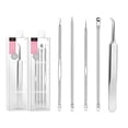 thumbnail image 1 of EGNMCR Closed Needle Set Cell Clamp Black Head Clamp Tweezers Squeezing Tool Acne Needle, 1 of 1