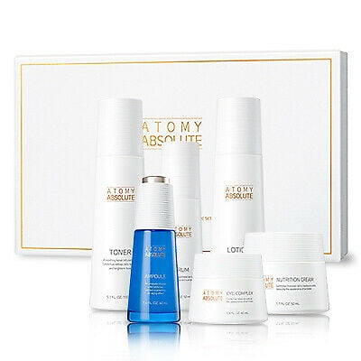 Atomy Absolute Ensemble de Soins de la Peau 6 Pcs Peau d'Apparence Plus Jeune Vitalité Élasticité Nouveau
