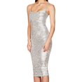thumbnail image 2 of Pisexur Robes pour Femmes Col Rond Dos Nu Robe de Cocktail Mode Paillettes Scintillantes Robe de Soirée Boîte de Nuit Fête Robe Ajustée Robes de Retour à la Maison Élégante Robe d'Invitée de Mariage Tunique Robe Midi, 2 of 3