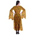 thumbnail image 4 of Moomaya Boléro en Georgette Imprimé à devant Ouvert, Manches Fendues, Couvre-Maillot de Plage pour Femmes, 4 of 5