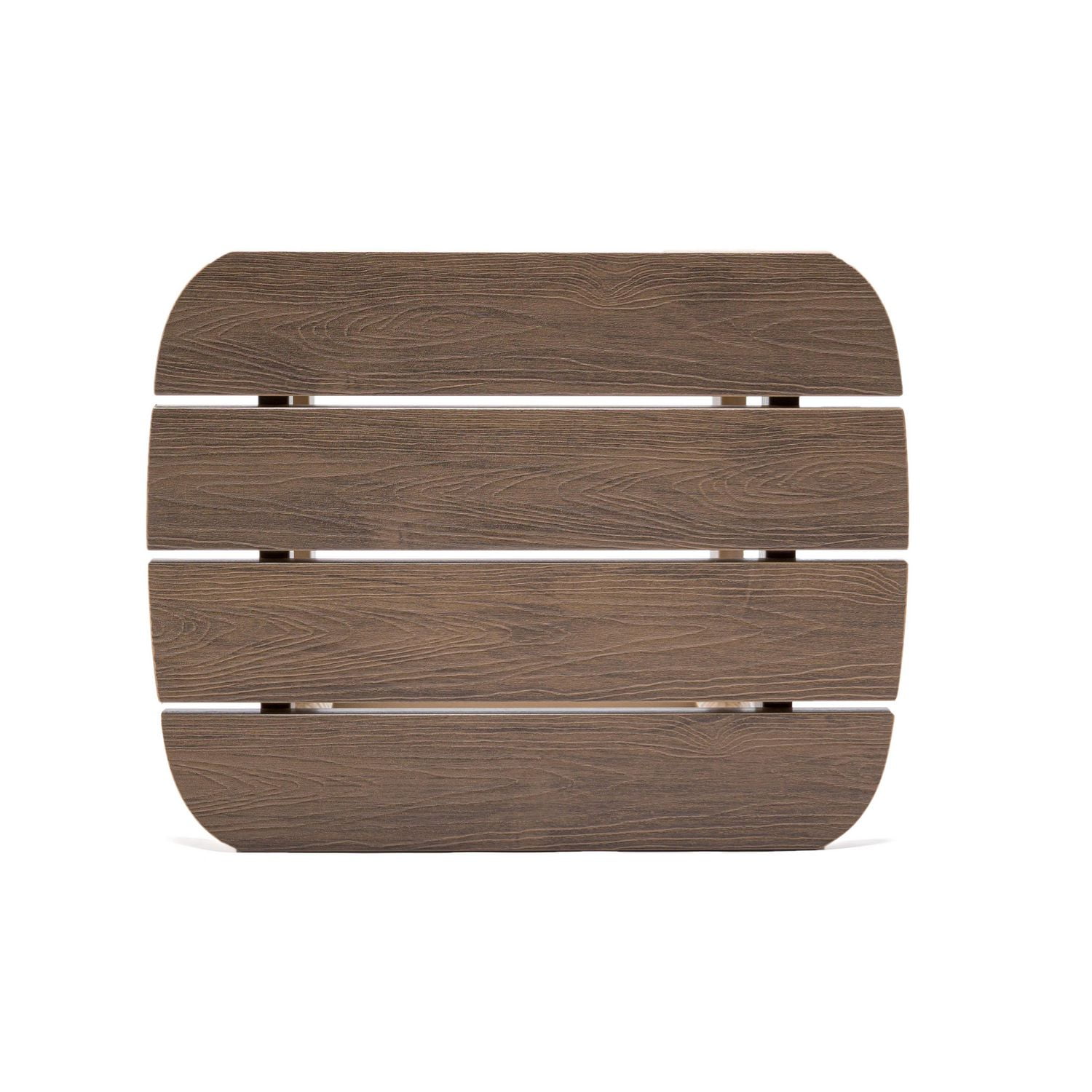 Table d’appoint Tanfly brun, pour usage intérieur et extérieur, en polycarbonate résistant aux intempéries
