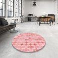 thumbnail image 4 of Ahgly Tapis Rectangulaire Lavable en Machine Intérieur Transitionnel Rouge Clair Rose, 5 Pieds x 7 Pieds, 4 of 7
