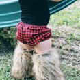 thumbnail image 4 of Faithtur Girl's Faux Fur Leg Warmers Solid Color Soft Cozy Fuzzy Boot Cuff Cover Party Costumes, 4 of 9