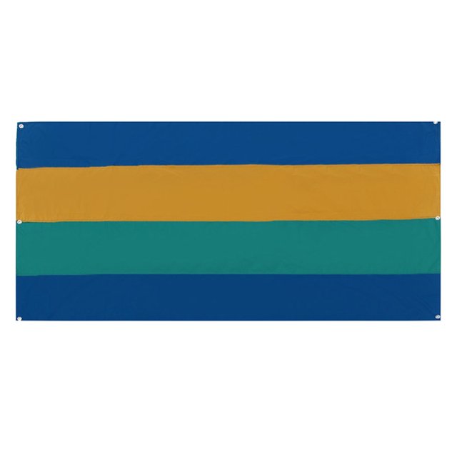 Housse de Toit de Tente Imperméable Bandes Imprimées Remplacement de Bâche pour Balançoire de Terrain de Jeu Couverture de Toit de Tente de Randonnée en Plein Air