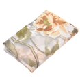 thumbnail image 1 of Curtain Door Blinds Window Peony Printed Transparent Tulle Curtain Room Divider Valance Yellow, 1 of 1