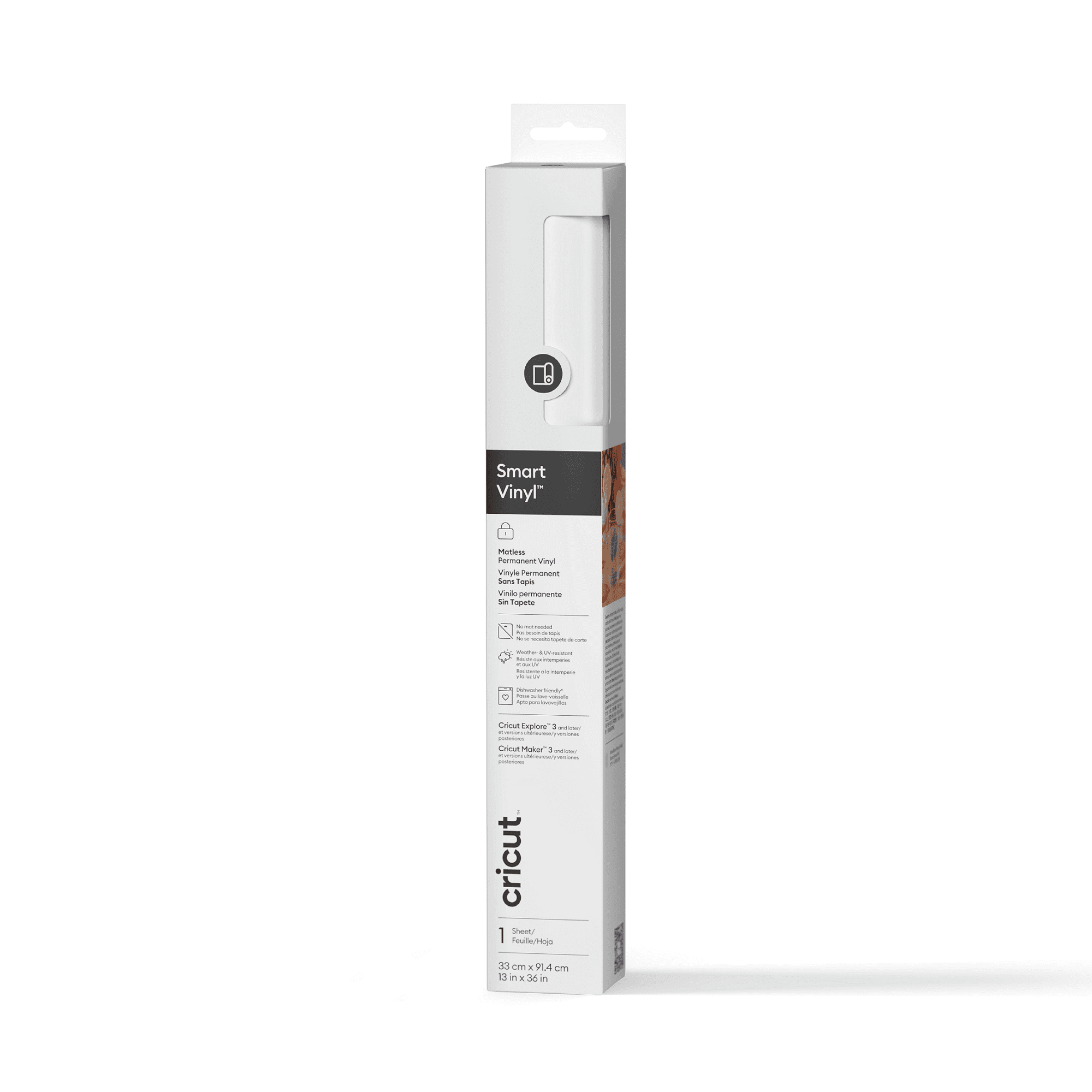 Cricut Smart Vinyl – Amovible (3 ft) - Blanc