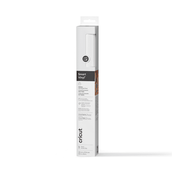 Cricut® Smart Vinyl™ Matless Permanent Vinyl (3 ft), White