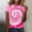 Pink Women Clothing, variant on Sales Today Clearance Iumwxz Trendy Casual Blouses Basic Tees for Women Womens Clothes Tie Dye Print T Shirts Short Sleeve Crewneck Tee Tops for Womens Deals Of The Day Date