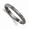 thumbnail image 1 of 8mm 925 Argent Sterling Poli Finition Rayure Ruthénium Placage Ruthénium Plaqué Manchette Flexible Empilable Bracelet, 1 of 3