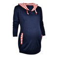thumbnail image 3 of Julyccc Maternity Stripe Nursing Breastfeeding Pullover Hoodie, 3 of 5