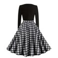 thumbnail image 1 of TJAZFJPA Robe d'Été de Plage Grande Taille pour Femmes, Col en V, Décontractée, Manches 7/8, Haut T-Shirt, Robe de Danse, Robe T-Shirt, 1 of 6