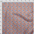 thumbnail image 4 of oneOone Velvet Orange Fabric Mix Ikat Sewing Material Print Fabric By The Yard 58 Inch Wide, 4 of 4