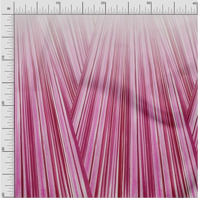 oneOone Cotton Flex Fabric Stripe Panel Print Sewing Fabric BTY 40 Inch Wide