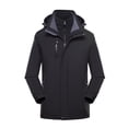 thumbnail image 1 of Qertyioot Plus Size Coat for Womens,Ladies Fleece Thickened Warm Hooded Reversible Jacket, 1 of 2