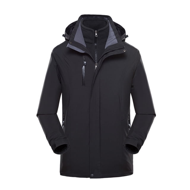 Qertyioot Plus Size Coat for Womens,Ladies Fleece Thickened Warm Hooded Reversible Jacket