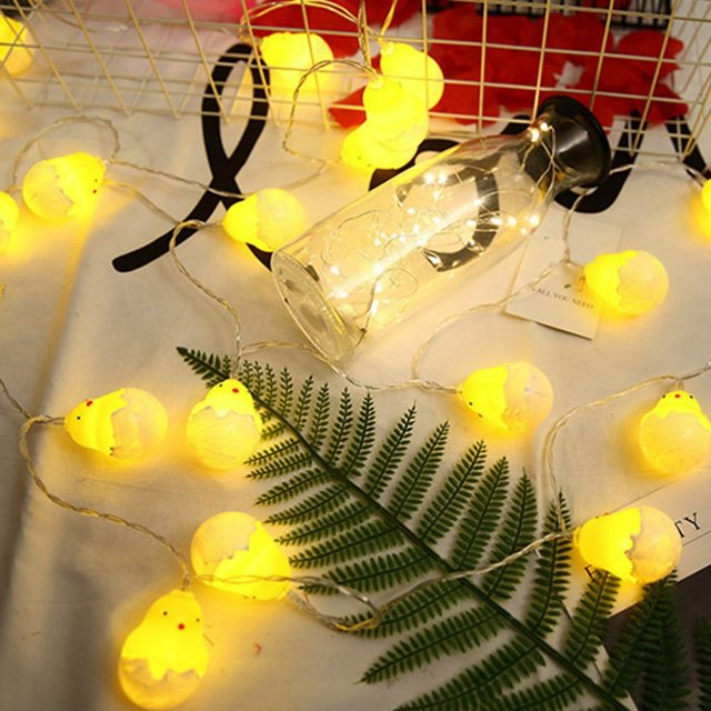 Halloween Decorations Clearance Sale LED Animal Modeling Light String Yellow Chick Lights New Decoration Lights