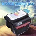 thumbnail image 2 of DUUTI Sac de Vélo avant Service Longue Durée Matériau Premium Couleurs Assorties Pochette de Cyclisme Étanche Support de Téléphone Accessoires de Vélo Rougel, 2 of 7
