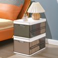 thumbnail image 4 of Underbed Storage Solution Stackable Organizer with Lid for Clothes Shoes and Bedding Home Textile Storage System Space Saving Multifunctional Container for Bedroom Living Room, 4 of 9