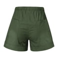 thumbnail image 4 of Cameland Womens Shorts Comfy Drawstring Elastic Waist Shorts Summer Casual Loose Solid Mid Rise Sports Short Pants with Pockets on, 4 of 4