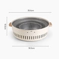 thumbnail image 3 of YAOMOBB Backyard Barbecue Mini Charcoal Grill 1 Set Portable Camping Charcoal with Handle Outdoor Cooking Mini Barbecue Stove for 2 6 People Multifunctional Home Use Portable Grill, 3 of 6
