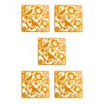 thumbnail image 2 of ZheElen 4piece Lightweight Hanging Divider Screens For Versatile Space Foldable Yellow Bird Chart 5Set, 2 of 6