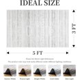 thumbnail image 2 of Boho Area Rug 3x5 Carpet-Rugs for Living Room Distressed Moroccan-Machine Washable Rugs for Kitchen Entryway Bedroom Dining Room Living Room Modern Neutral Rug White & Grey, 2 of 6