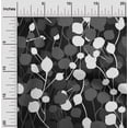 thumbnail image 2 of oneOone Cotton Poplin Black Fabric Abstract Leaf Sewing Craft Projects Fabric Prints By Yard 56 Inch Wide, 2 of 4