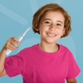 thumbnail image 3 of Triple Bristle Kids Sonic Toothbrush | 1 Pack | 3 Sided Toothbrush to Clean Teeth and Gums | Dentist Created & Approved | Fun Sticker Rewards | Rechargeable Three Sided Toothbrush for, 3 of 9