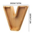 thumbnail image 4 of Boîte de Rangement en Bois pour Lettres Anglaises, Verre Transparent, 4 of 6