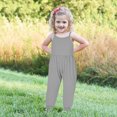 thumbnail image 4 of FAIWAD Kids Girls Summer Jumpsuits Spaghetti Strap Sleeveless Baggy Causal Rompers with Pockets, 4 of 5