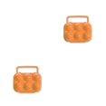 thumbnail image 4 of QualitChoice Plateau Portable pour Œufs Boîte de Rangement Camping 6/12 Conteneur à Œufs orange 6 Compartiments 2Ensemble, 4 of 6