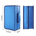 thumbnail image 3 of alavisxf xx 160 Capacity DVD Wallet, Large Storage Holder Binder Nylon Blue CD Carry Case Bag Protective Zipper, 3 of 6