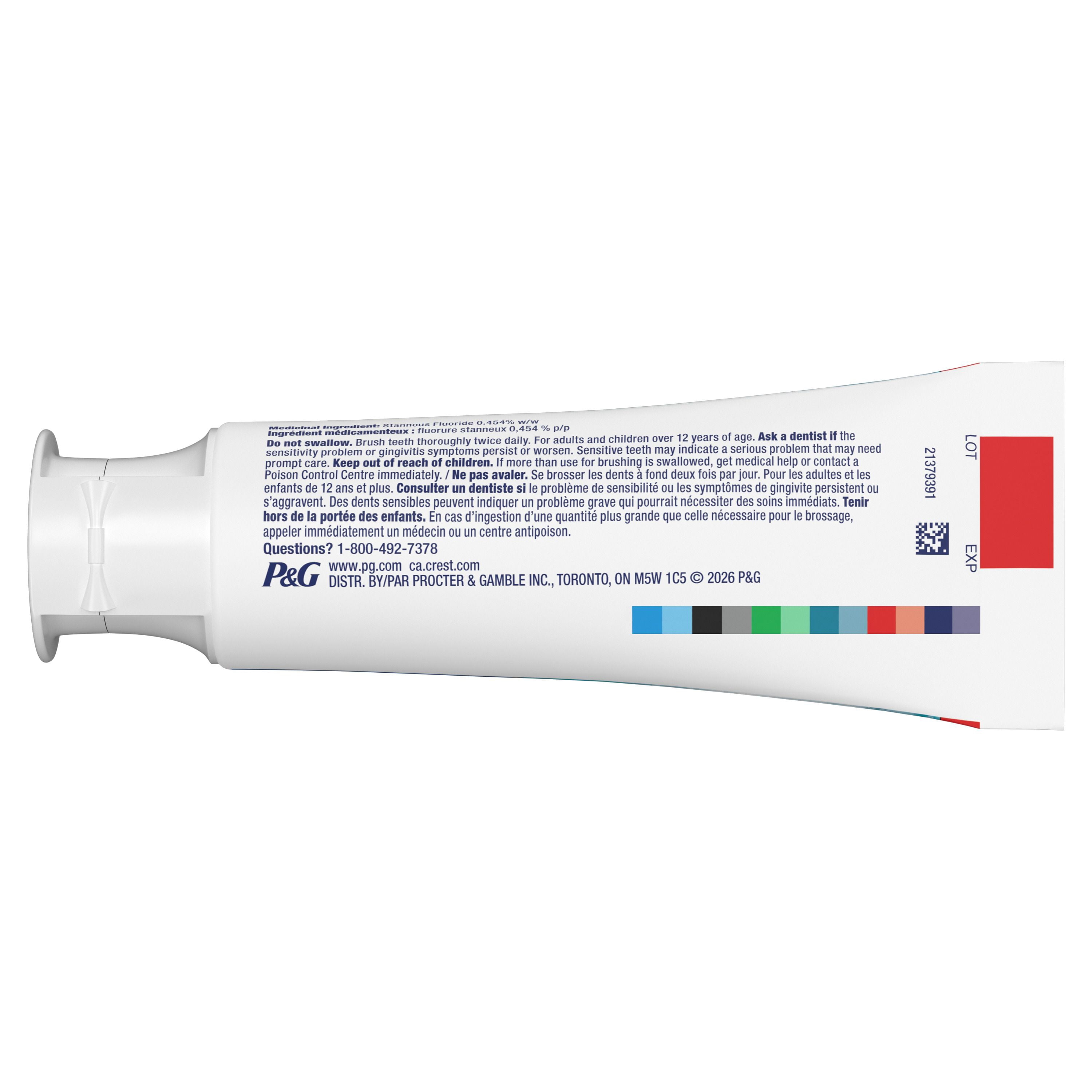 Crest Dentifrice Haleine Propre Menthe Poivrée – Neutralise la Mauvaise Haleine, Protection Antibactérienne, Combat les Caries, Rafraîchit l'Haleine, Blanchit en Douceur