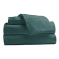 thumbnail image 1 of Comfy Bamboo World Series 4pc Microfiber Sheet Set, Queen Size Bedsheet, Teal, 1 of 6