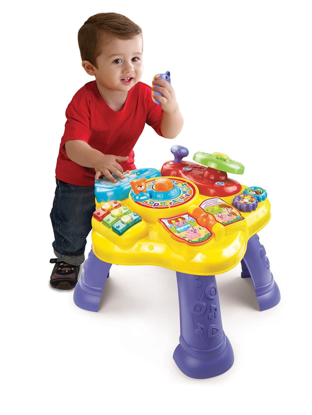 VTech Magic Star Learning Table - Table d'activités éducatives avec accessoires - Jouets pour bébés et tout-petits - Bilingue