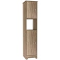 thumbnail image 1 of TUHOME Ibis Armoire à Linge Armoires de Rangement en Bois d'Ingénierie en Beige, 1 of 13