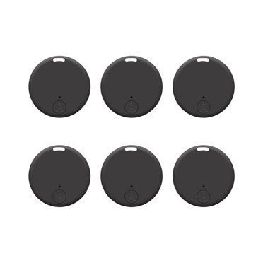 6 Pack Traceur GPS pour Véhicules Localisateur de Clés Mini Traceur GPS Traceur GPS pour Animaux Noir, 6 x Localisateurs d'Objets Intelligents 2 x Instructions en Chinois et Anglais, Noir