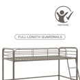 thumbnail image 3 of DHP Jett Junior Twin Metal Loft Bed, 3 of 6