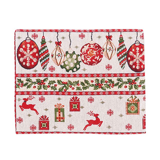 jovati Christmas Ornament Knitted Decorative Placemat